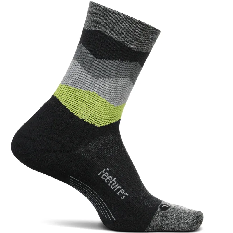 Elite Light Cushion Mini Crew in Black Waves